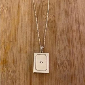 origami owl silver book locket